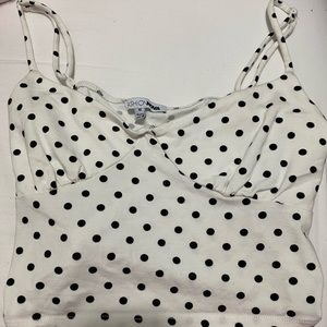 Black and white crop top